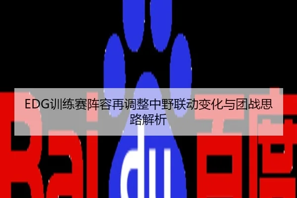 EDG训练赛阵容再调整中野联动变化与团战思路解析